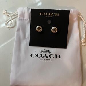 Coach Silver stud Earrings
